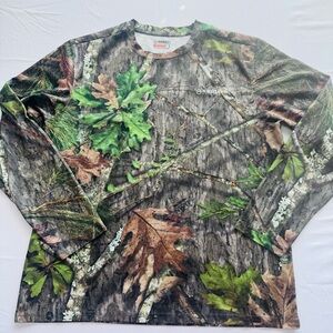 Magellan Outdoors Men's Long-Sleeve Camo Hunting Shirt - Green/Brown, Size L
